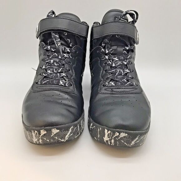 Fila Vulc 13 Marble Black Lifestyle Sneakers Men’s 8.5 Lace Up High Top Shoes - Picture 2 of 11